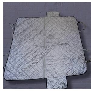 Top Paw Hammock Car Seat Cover Gray Quilted Pet Dog Travel Protector Bench Rear